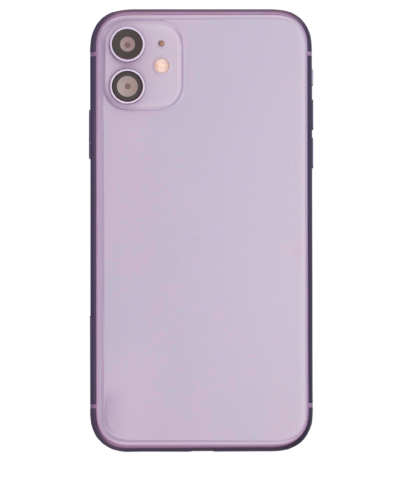 Back Housing W/ Small Components Pre-Installed For iPhone 11 (Used OEM Pull: Grade C) (Purple) – Image 8