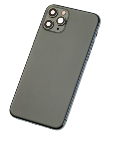 Back Housing W/ Small Components Pre-Installed For iPhone 11 Pro (Used OEM Pull: Grade A) (Matte Midnight Green) – Image 2