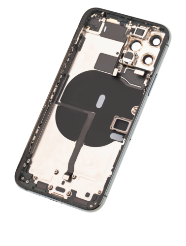 Back Housing W/ Small Components Pre-Installed For iPhone 11 Pro (Used OEM Pull: Grade A) (Matte Midnight Green) – Image 3