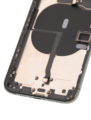 Back Housing W/ Small Components Pre-Installed For iPhone 11 Pro (Used OEM Pull: Grade A) (Matte Midnight Green) – Image 4