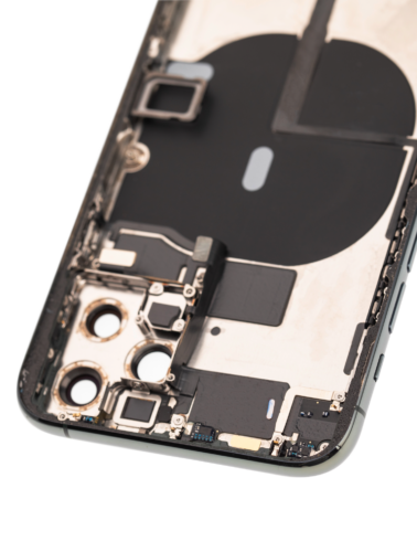Back Housing W/ Small Components Pre-Installed For iPhone 11 Pro (Used OEM Pull: Grade A) (Matte Midnight Green) – Image 5
