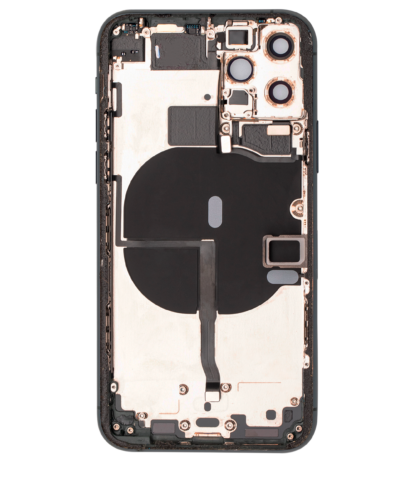 Back Housing W/ Small Components Pre-Installed For iPhone 11 Pro (Used OEM Pull: Grade A) (Matte Midnight Green) – Image 6