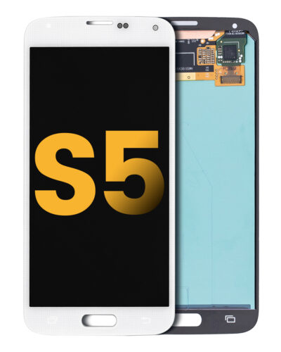 Écran OLED sans cadre pour Samsung Galaxy S5 (reconditionné) (blanc)