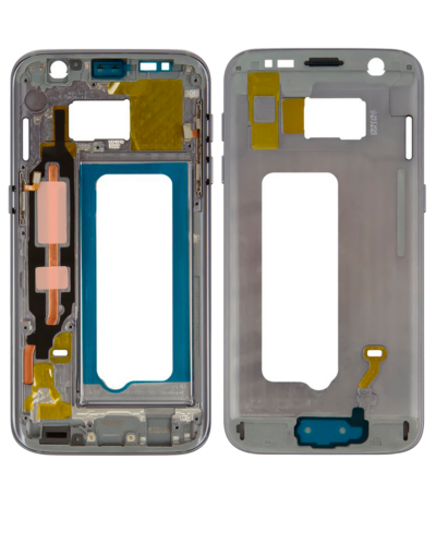 Boîtier intermédiaire pour Samsung Galaxy S7 (avec petites pièces) (noir) – Image 2