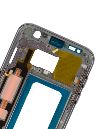 Boîtier intermédiaire pour Samsung Galaxy S7 (avec petites pièces) (noir) – Image 4