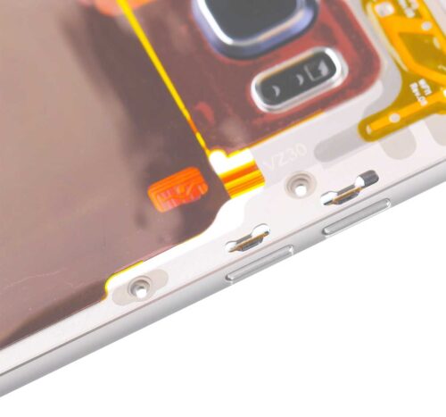 Boîtier intermédiaire pour Samsung Galaxy S6 Edge Plus (avec petites pièces) (Blanc nacré) – Image 4