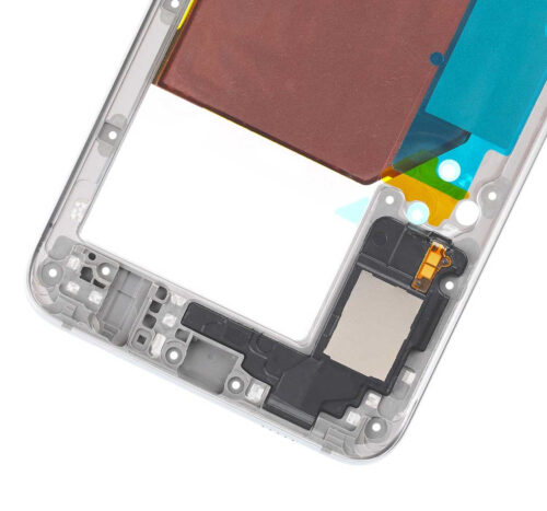 Boîtier intermédiaire pour Samsung Galaxy S6 Edge Plus (avec petites pièces) (Blanc nacré) – Image 5