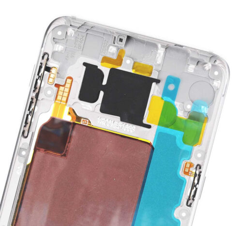 Boîtier intermédiaire pour Samsung Galaxy S6 Edge Plus (avec petites pièces) (Blanc nacré) – Image 6