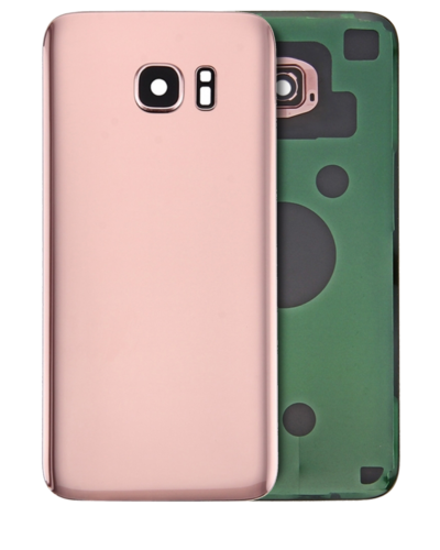 Back Cover Glass With Camera Lens For Samsung Galaxy S7 Edge (Service Pack) (Rose Pink) – Image 3