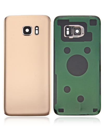 Coque arrière en verre avec objectif de caméra pour Samsung Galaxy S7 Edge (lot de service) (Or) – Image 6