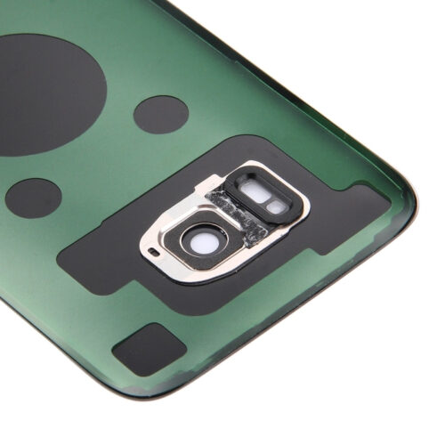 Coque arrière en verre avec objectif de caméra pour Samsung Galaxy S7 Edge (lot de service) (Or) – Image 2