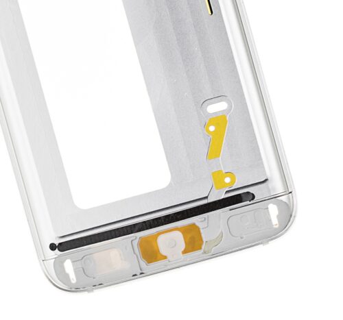 Boîtier intermédiaire pour Samsung Galaxy S7 Edge (avec petites pièces) (blanc) – Image 2