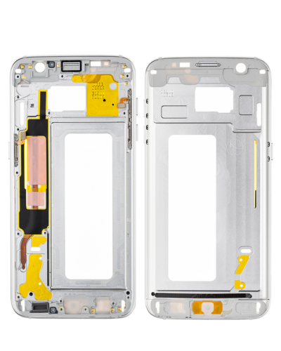 Boîtier intermédiaire pour Samsung Galaxy S7 Edge (avec petites pièces) (blanc) – Image 6
