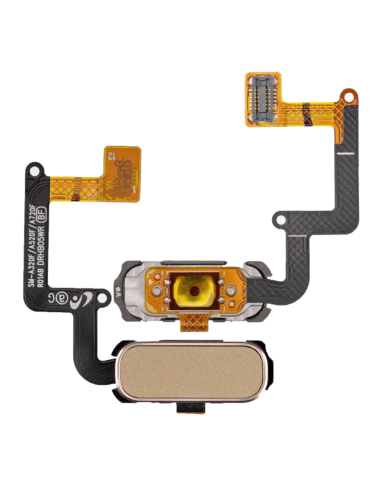 Empreinte digitale Reader avec nappe pour Samsung Galaxy A3 (A320 / 2017) / A5 (A520 / 2017) / A7 (A720 / 2017) (or) – Image 2