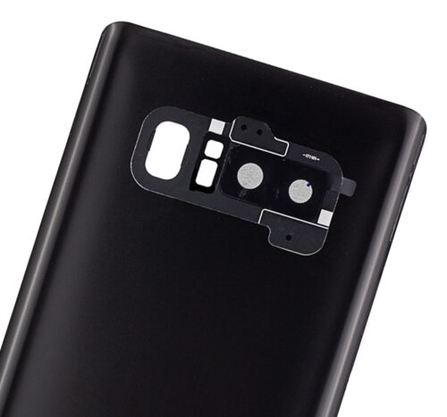 Coque arrière en verre avec objectif pour Samsung Galaxy Note 8 (sans logo) (Adaptable) (Gris orchidée) – Image 2