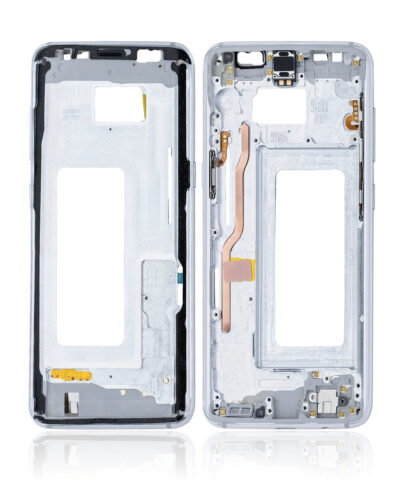 Boîtier intermédiaire pour Samsung Galaxy S8 (avec petites pièces) (Argent arctique) – Image 2