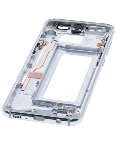 Boîtier intermédiaire pour Samsung Galaxy S8 (avec petites pièces) (Argent arctique) – Image 8