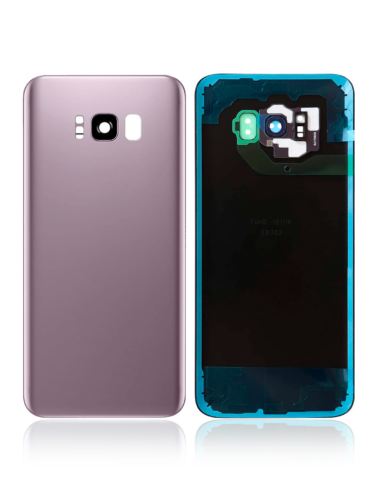 Coque arrière en verre avec objectif pour Samsung Galaxy S8 Plus (sans logo) (compatible Plus) (rose) – Image 4