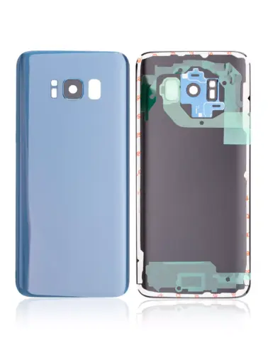 Back Cover Glass With Camera Lens For Samsung Galaxy S8 (Service Pack) (Coral Blue) – Image 2