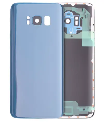 Back Cover Glass With Camera Lens For Samsung Galaxy S8 (Service Pack) (Coral Blue) – Image 3