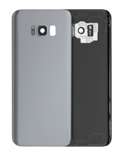 Cache arrière verre avec lentille de caméra pour Samsung Galaxy S8 Plus (Service Pack) (Arctic Silver)