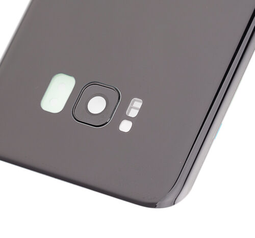 Coque arrière en verre avec objectif de caméra pour Samsung Galaxy S8 Plus (lot de service) (Noir minuit) – Image 3