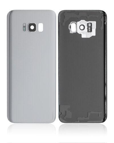 Back Cover Glass With Camera Lens For Samsung Galaxy S8 Plus (No Logo) (Aftermarket Plus) (Arctic Silver) – Image 2