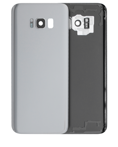 Back Cover Glass With Camera Lens For Samsung Galaxy S8 Plus (No Logo) (Aftermarket Plus) (Arctic Silver) – Image 9
