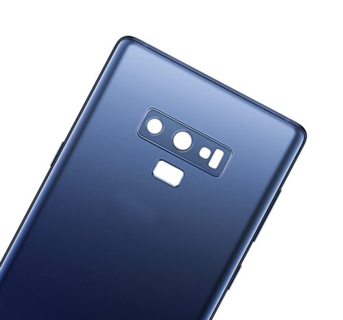 Coque arrière en verre avec objectif pour appareil photo pour Samsung Galaxy Note 9 (sans logo) (Adaptable) (Bleu océan) – Image 4