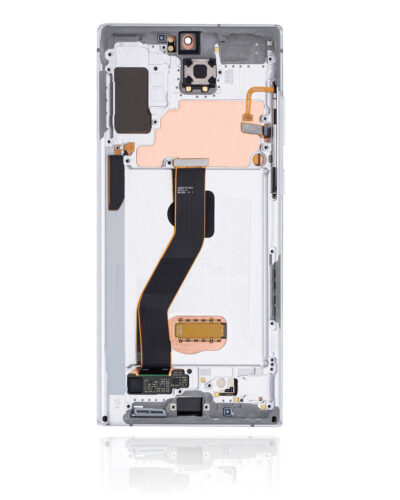 Écran OLED avec cadre pour Samsung Galaxy Note 10 Plus / 5G (Pack de service) (Blanc Aura) – Image 4