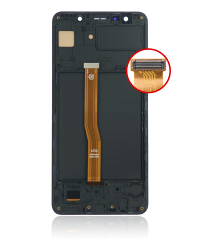 Écran OLED avec cadre pour Samsung Galaxy A7 (A750 / 2018) (Pièce de rechange Plus) (Noir) – Image 4