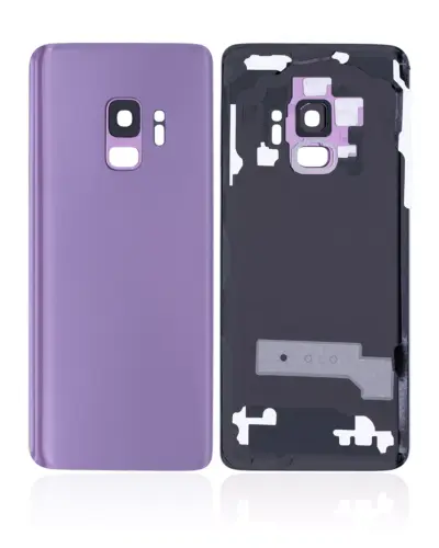 Cache arrière verre avec lentille de caméra pour Samsung Galaxy S9 (Service Pack) (Lilac Purple) – Image 2