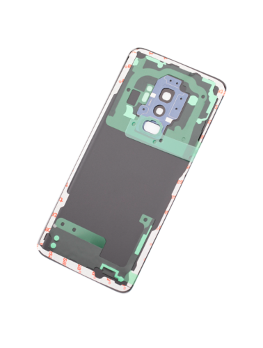 Cache arrière verre avec lentille de caméra pour Samsung Galaxy S9 Plus (No Logo) (compatible qualité supérieure) (Coral Blue) – Image 3