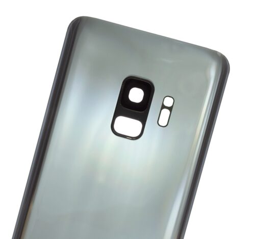 Coque arrière en verre avec objectif pour Samsung Galaxy S9 (sans logo) (Pièce de rechange Plus) (Gris titane) – Image 5