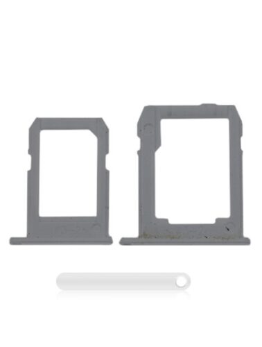 Sim And SD Card Tray For Samsung Galaxy Tab S2 8.0" (T715 / T719) (2015) (3G Version) (2 Piece Set) (White)