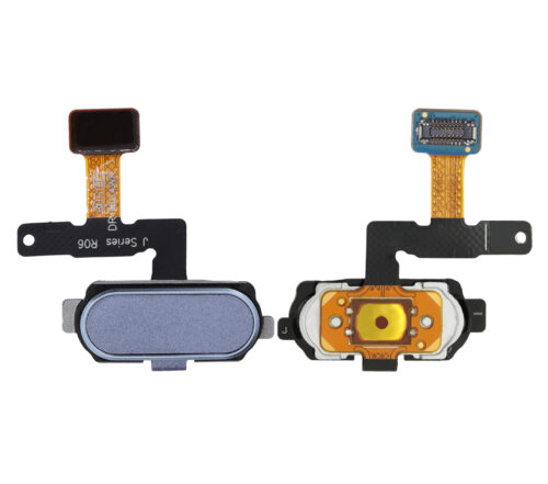 Lecteur d'empreintes digitales avec câble flexible pour Samsung Galaxy J7 Pro (J730 / 2017) (Bleu / Gris) – Image 3