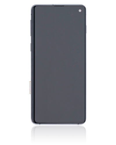 Bloc écran OLED avec cadre pour Samsung Galaxy S10 (Service Pack) (Prism / Ceramic Black) – Image 3