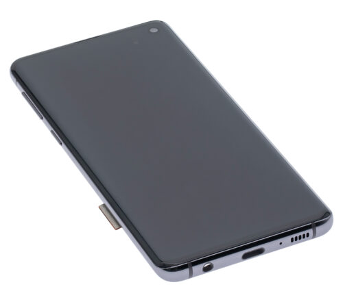 Bloc écran OLED avec cadre pour Samsung Galaxy S10 (Service Pack) (Prism / Ceramic Black) – Image 4