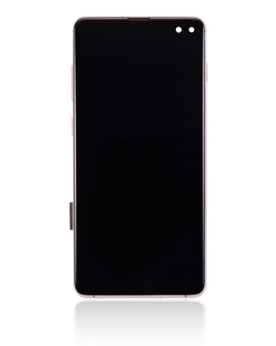Écran LCD complet avec cadre (sans empreinte digitale capteur) pour Samsung Galaxy S10 Plus (Aftermarket Plus: TFT) (Flamingo Pink) – Image 4