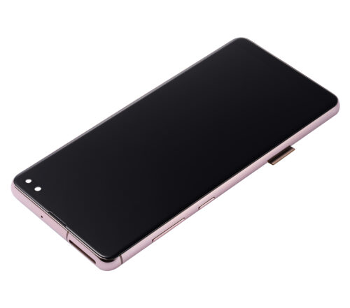 Écran LCD complet avec cadre (sans empreinte digitale capteur) pour Samsung Galaxy S10 Plus (Aftermarket Plus: TFT) (Flamingo Pink) – Image 6