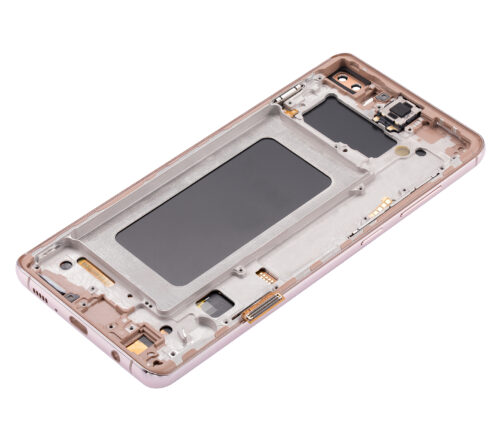 Écran LCD complet avec cadre (sans empreinte digitale capteur) pour Samsung Galaxy S10 Plus (Aftermarket Plus: TFT) (Flamingo Pink) – Image 7