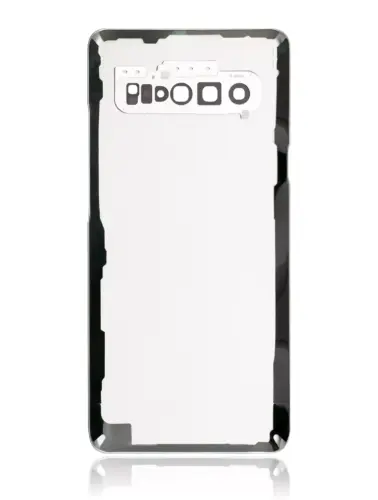 Cache arrière verre avec lentille de caméra pour Samsung Galaxy S10 5G (No Logo) (compatible qualité supérieure) (Crown Silver) – Image 3