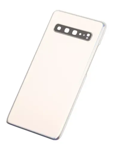 Cache arrière verre avec lentille de caméra pour Samsung Galaxy S10 5G (No Logo) (compatible qualité supérieure) (Crown Silver) – Image 5