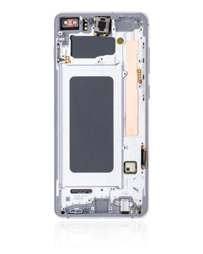 Écran OLED avec cadre pour Samsung Galaxy S10 Plus (reconditionné) (blanc prismatique) – Image 2