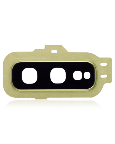 Objectif de caméra arrière avec anneau de protection pour Samsung Galaxy S10E (Jaune canari) – Image 2