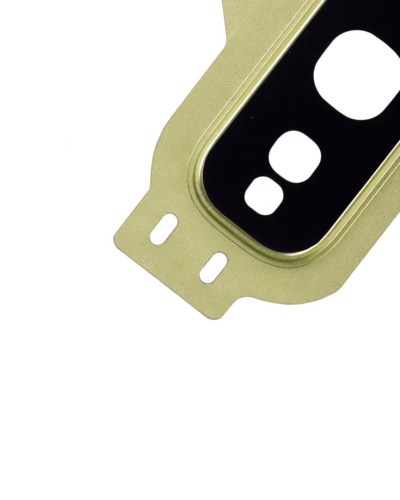 Objectif de caméra arrière avec anneau de protection pour Samsung Galaxy S10E (Jaune canari) – Image 3