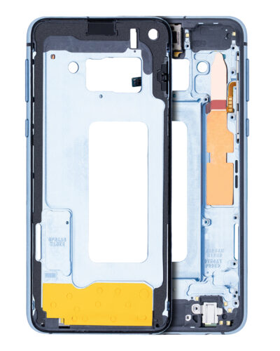 Boîtier intermédiaire pour Samsung Galaxy S10E (avec petites pièces) (Bleu prismatique)