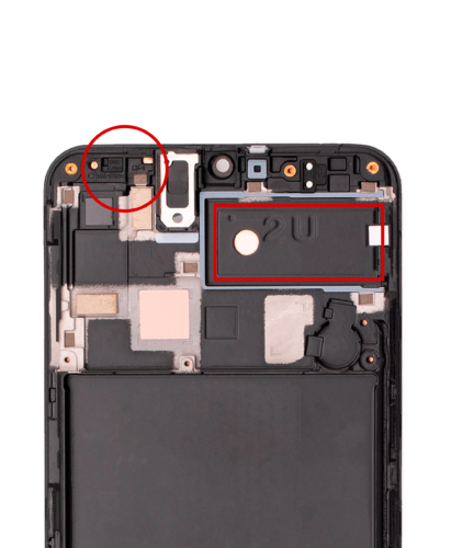 Écran OLED avec cadre pour Samsung Galaxy A20 (A205U / 2019) (Version U) (Adaptable Plus) (Toutes les couleurs) – Image 5