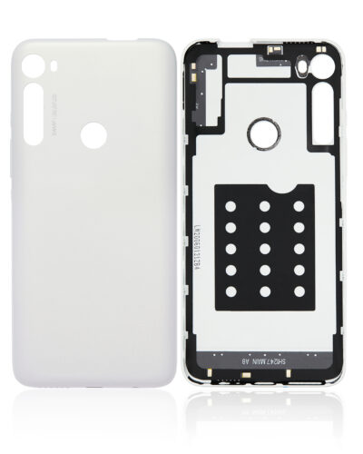 Back cover Glass For Motorola One Fusion Plus (XT2067 / 2020) (White) – Image 2