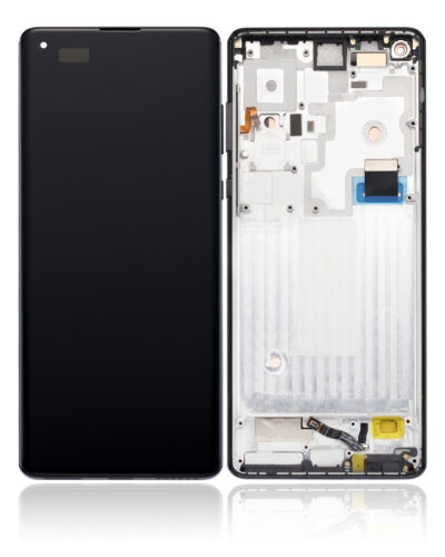 OLED Assembly With Frame For Motorola Moto Edge Plus (XT2061 / 2020) (Refurbished) (Black) – Image 2
